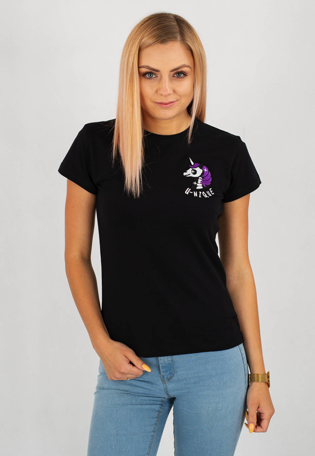 T-shirt Stoprocent Unicorn czarny