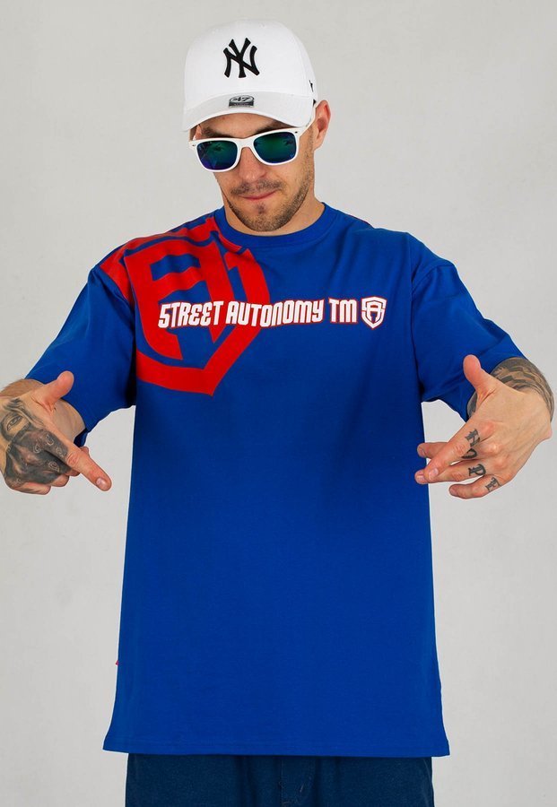 T-shirt Street Autonomy Backstage niebieski