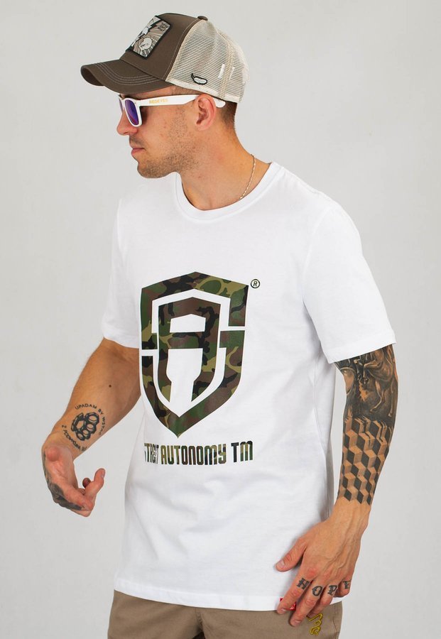 T-shirt Street Autonomy Camo biały
