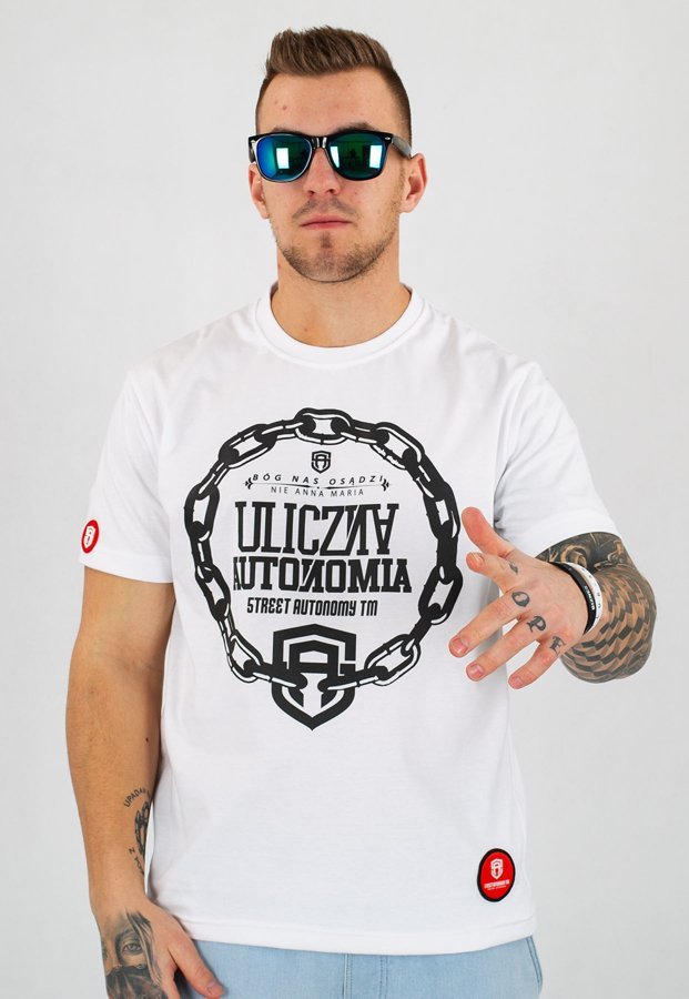 T-shirt Street Autonomy Chain biały