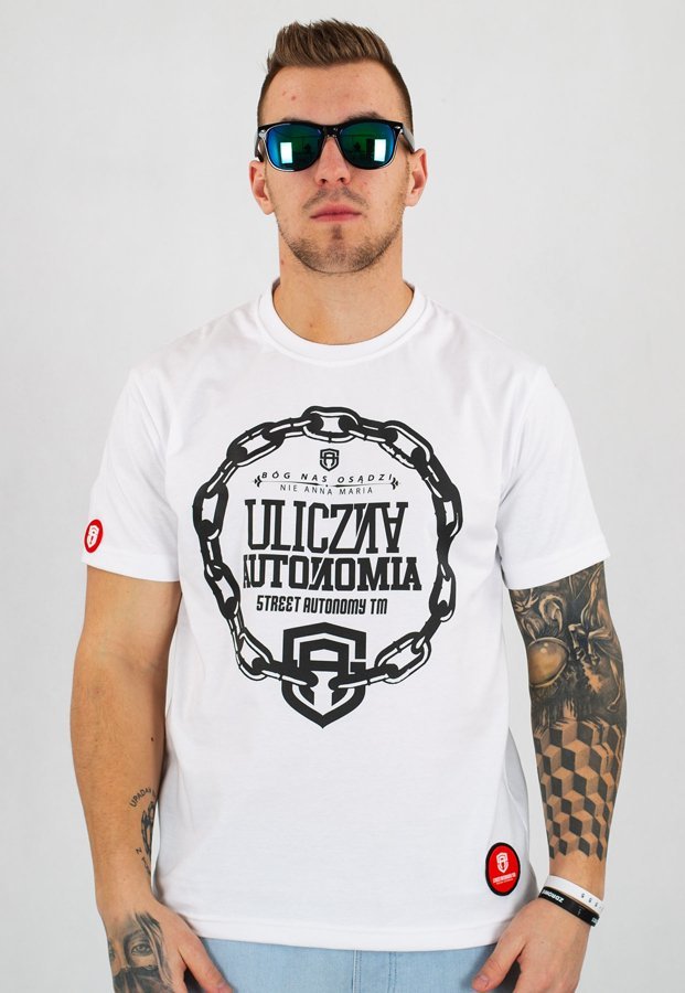 T-shirt Street Autonomy Chain biały
