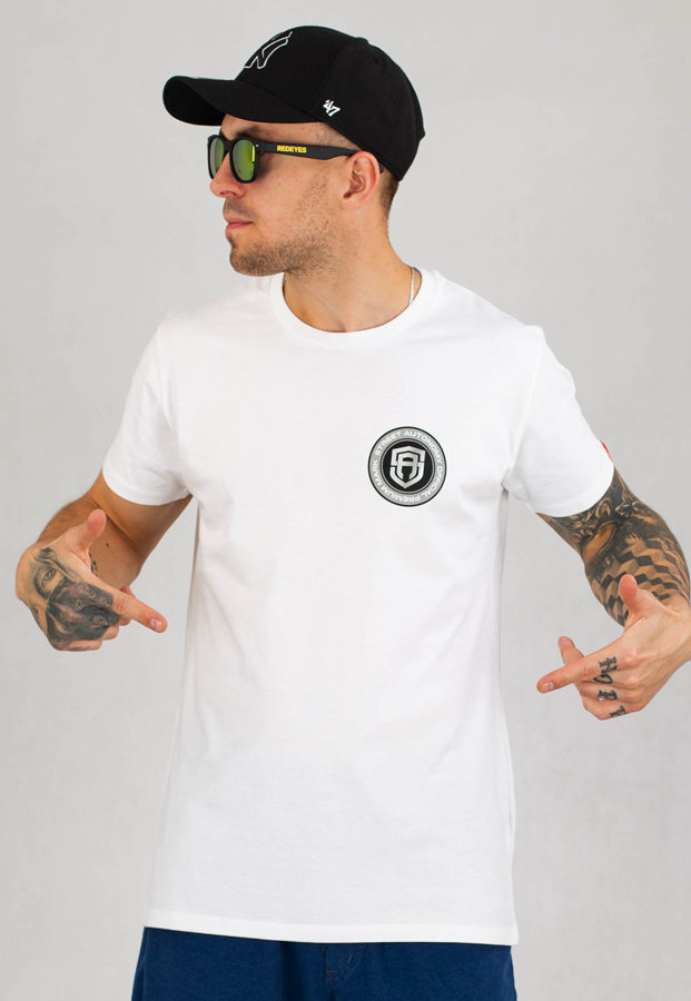 T-shirt Street Autonomy Circle biało czarny