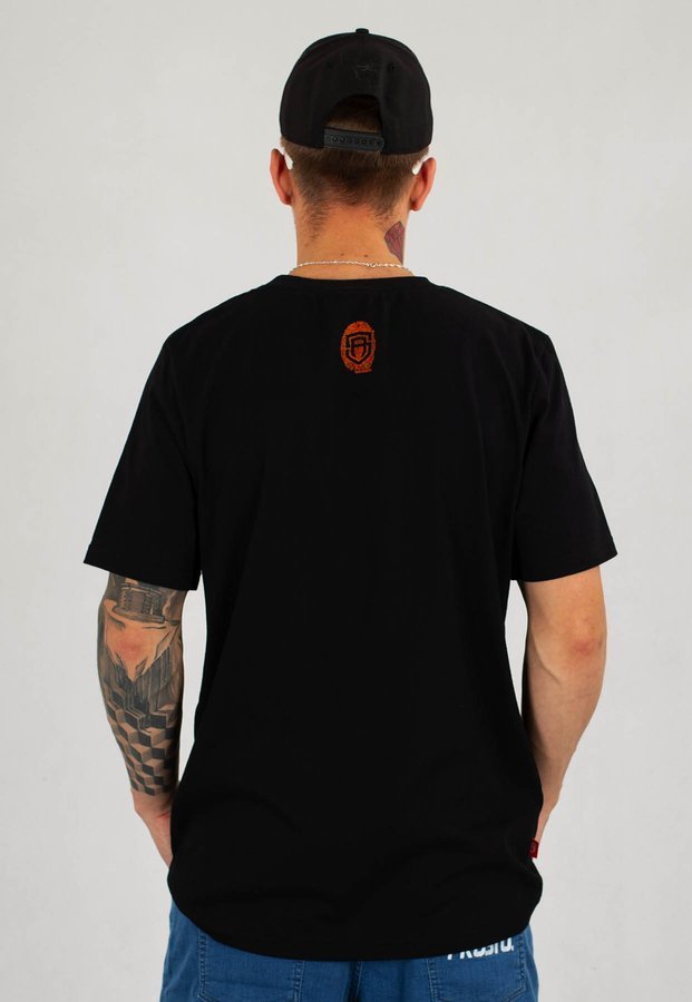 T-shirt Street Autonomy Classic Est czarno pomarańczowy