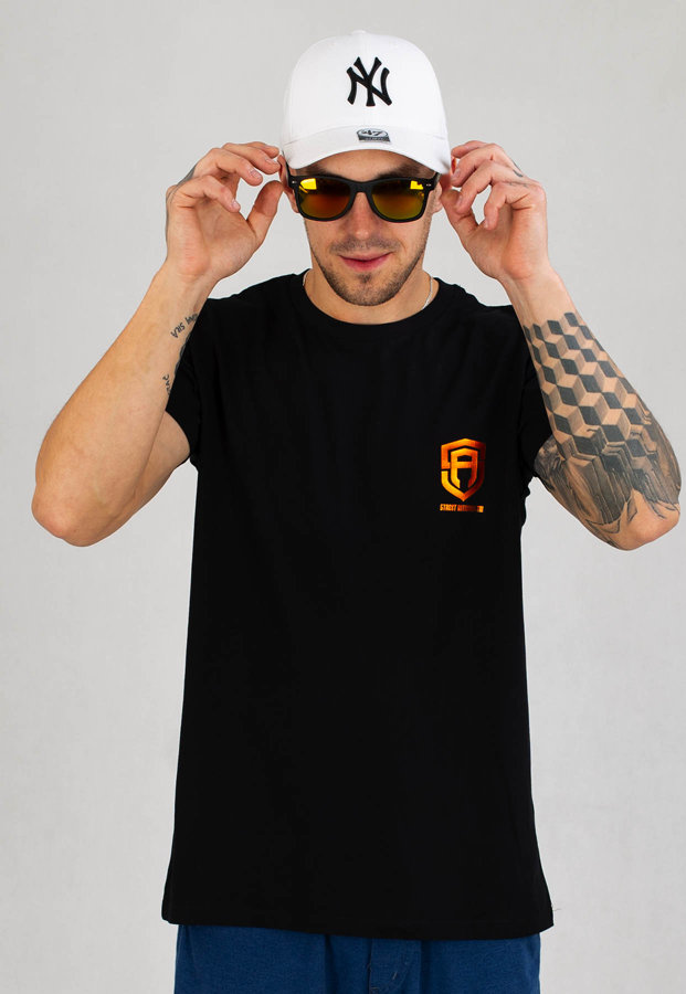 T-shirt Street Autonomy Classy Small Logz czarno pomarańczowy