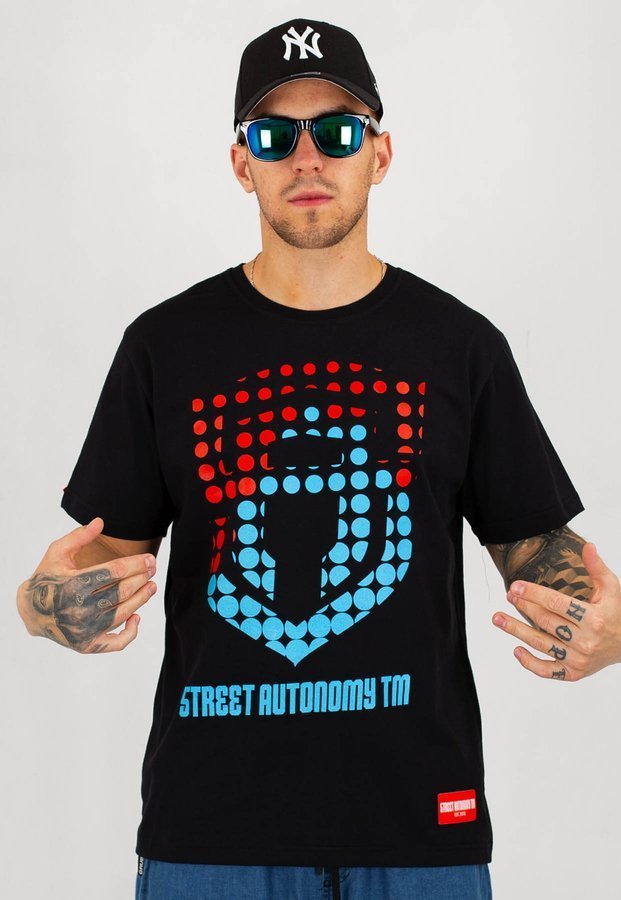 T-shirt Street Autonomy Dots Multicolor czarny