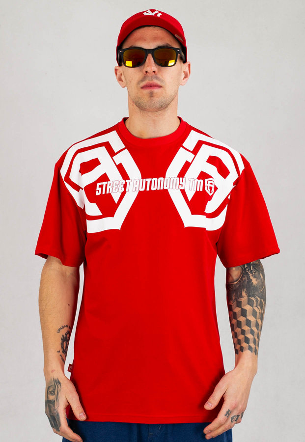 T-shirt Street Autonomy Double ARM czerwony