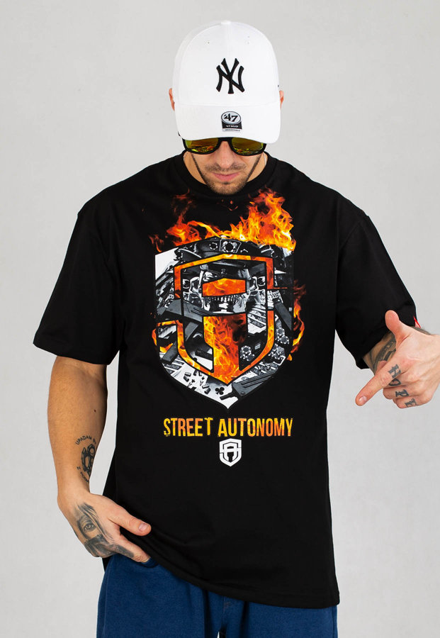 T-shirt Street Autonomy Fuck 3 czarny