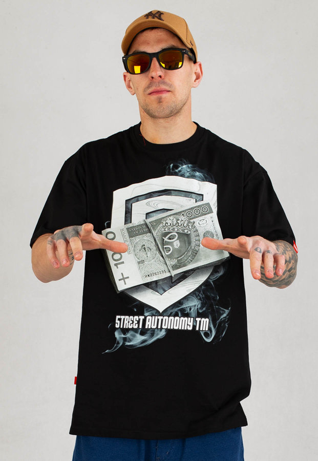 T-shirt Street Autonomy Hidden Money czarny