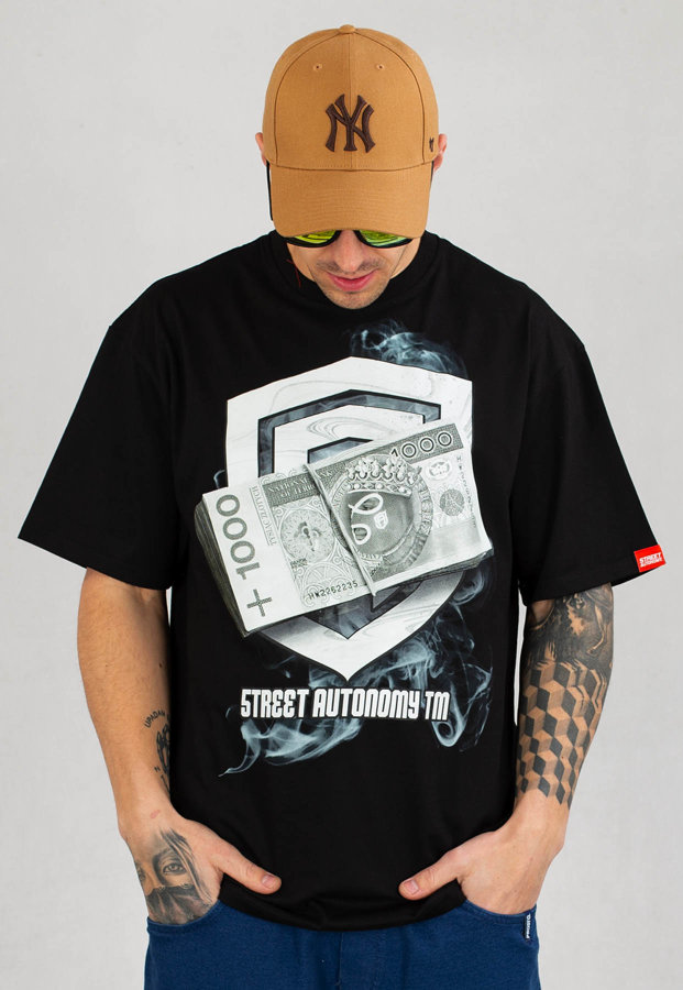 T-shirt Street Autonomy Hidden Money czarny
