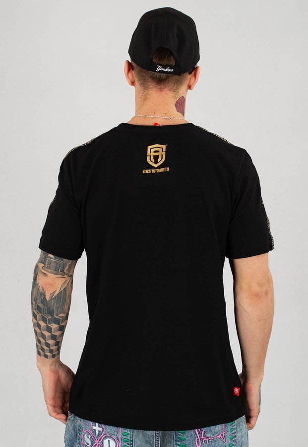 T-shirt Street Autonomy Lampass czarno złoty 