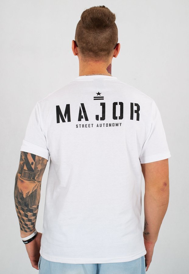T-shirt Street Autonomy Major biały