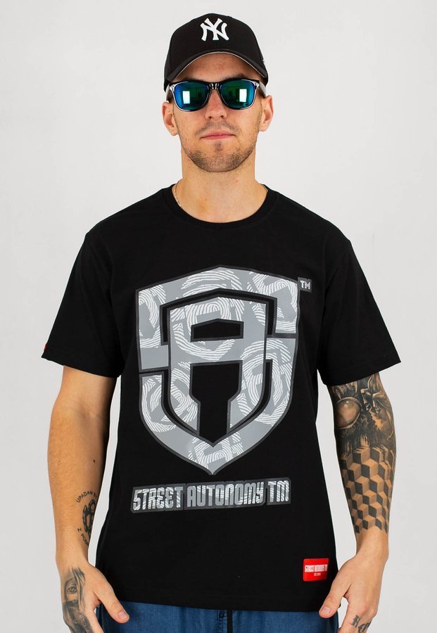 T-shirt Street Autonomy Multi Fingerprint czarny