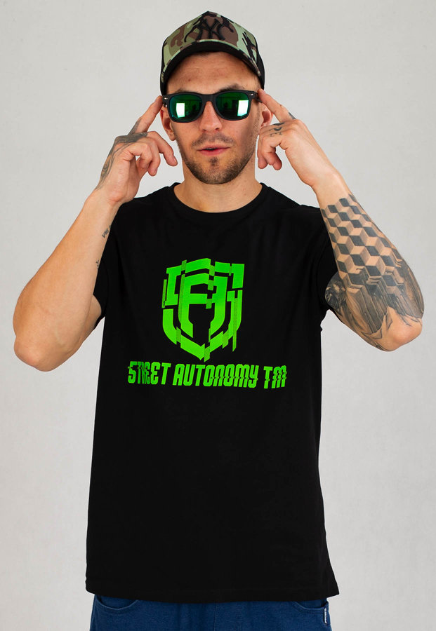 T-shirt Street Autonomy Roach czarno zielony