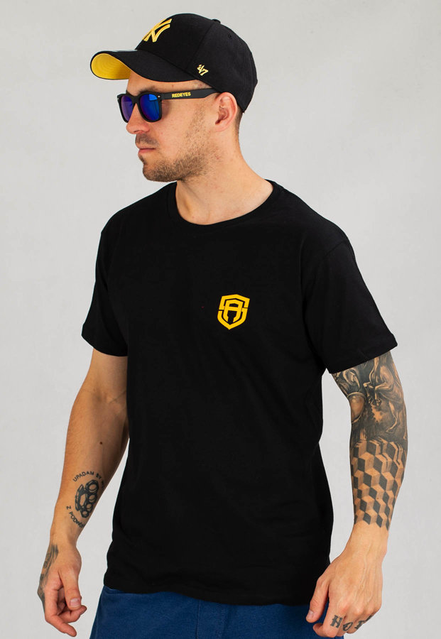 T-shirt Street Autonomy Small Logo czarno żółty
