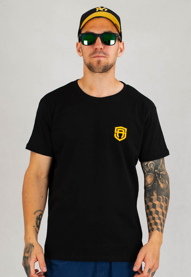 T-shirt Street Autonomy Small Logo czarno żółty