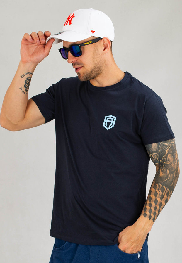 T-shirt Street Autonomy Small Logo granatowo niebieski