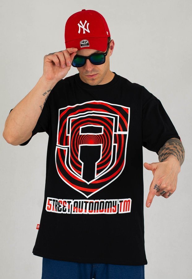 T-shirt Street Autonomy Spirala czarny