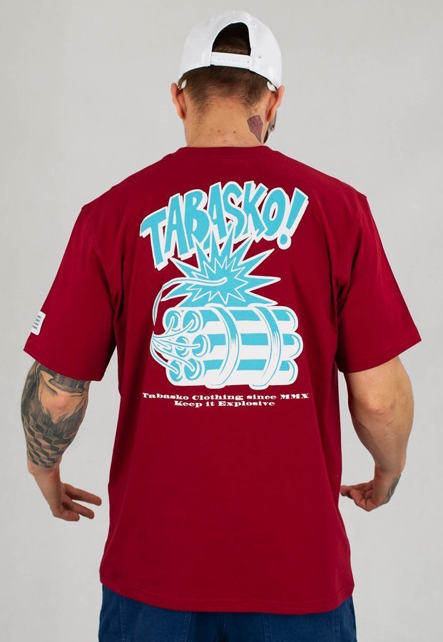 T-shirt Tabasko Dynamite bordowy