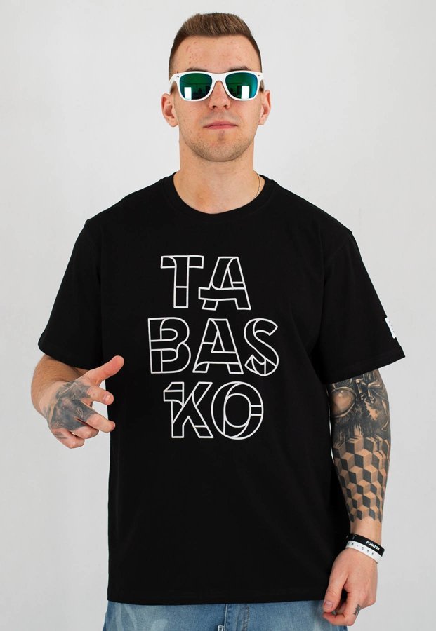 T-shirt Tabasko Linear czarny