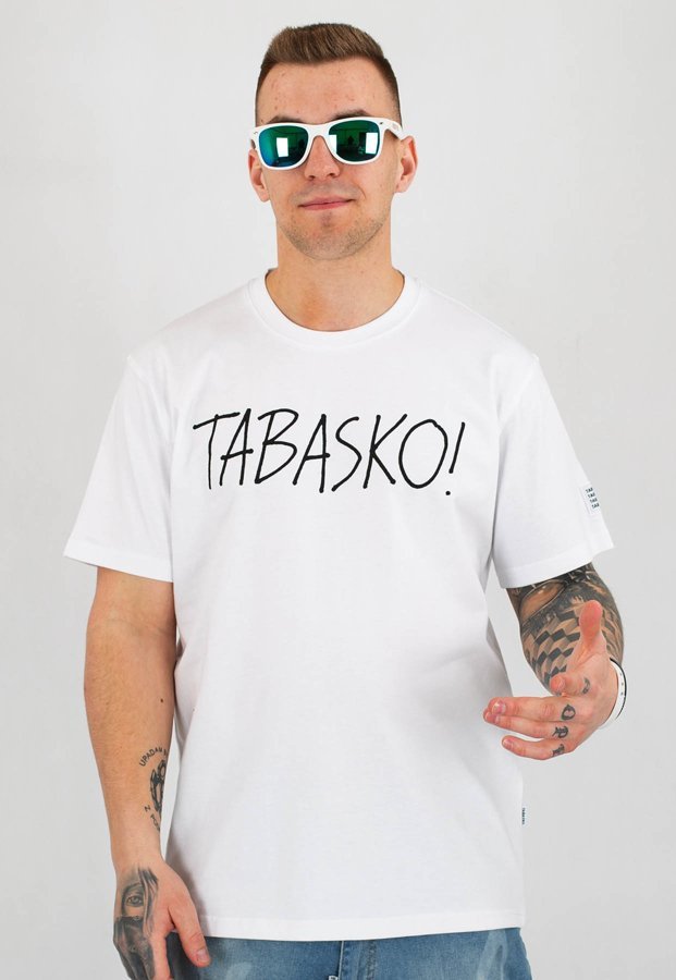 T-shirt Tabasko Tag biały