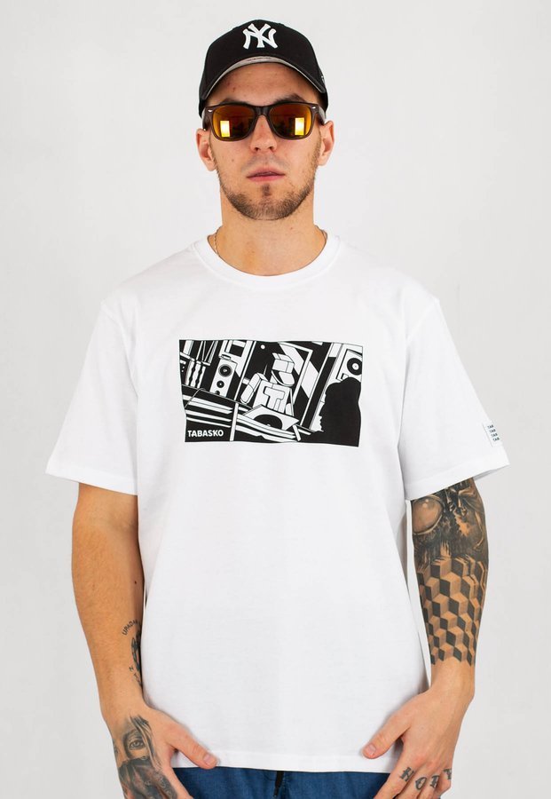 T-shirt Tabasko Vinylshop biały