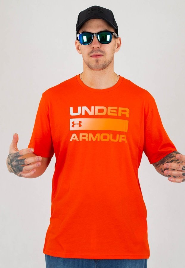T-shirt Under Armour UAR 1329582856 Team Issue Wordmark pomarańczowy