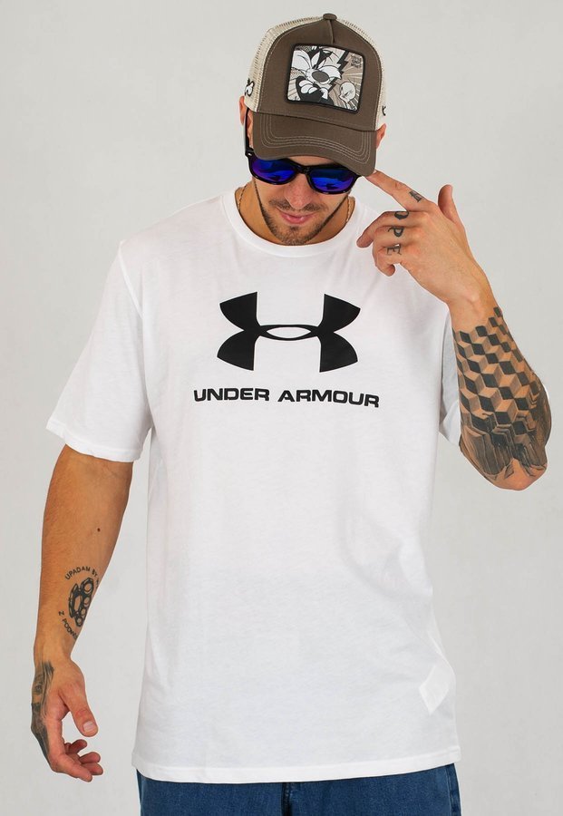 T-shirt Under Armour UAR 1329590-100 Sportstyle Logo SS biały