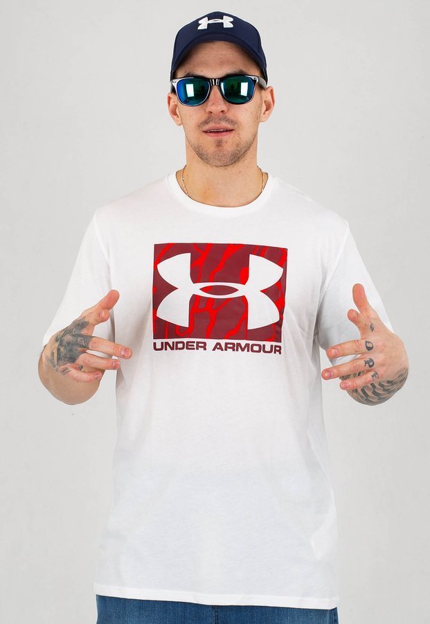 T-shirt Under Armour UAR 1351616100 UA Camo Boxed Logo biały