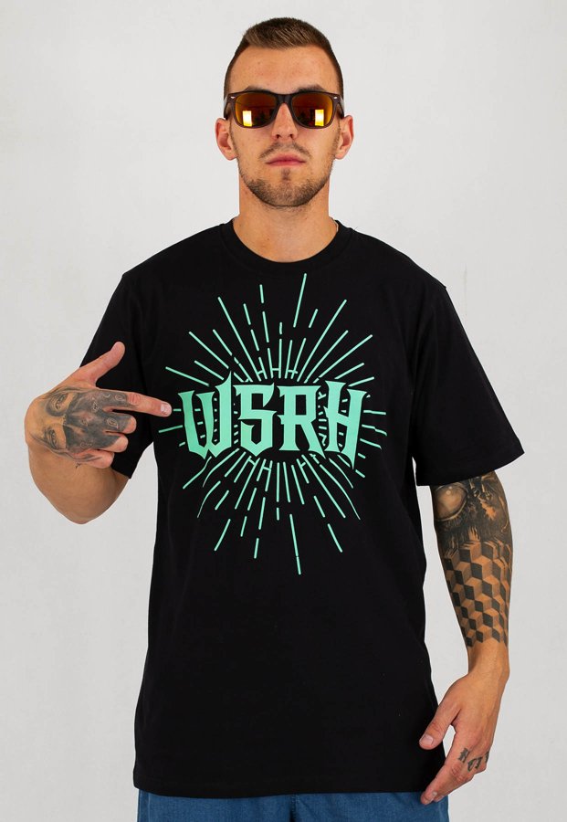 T-shirt WSRH Flash czarny