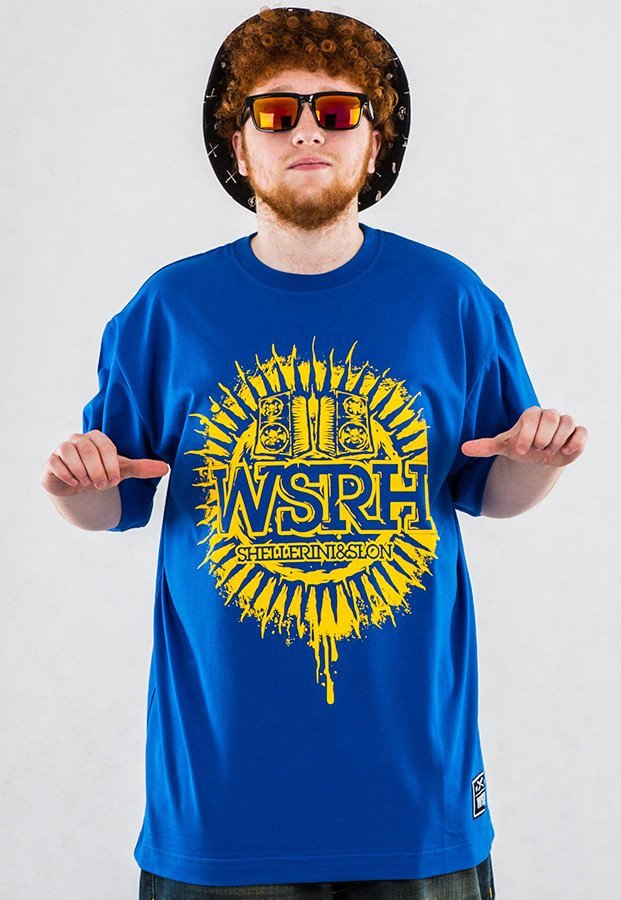 T-shirt WSRH Słońce niebieski
