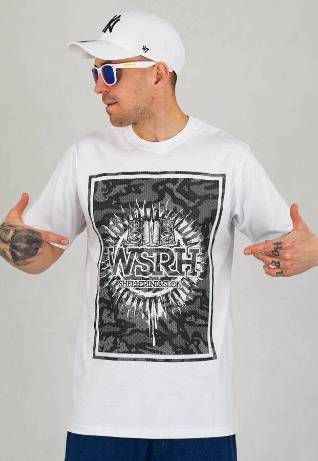 T-shirt WSRH Square biały
