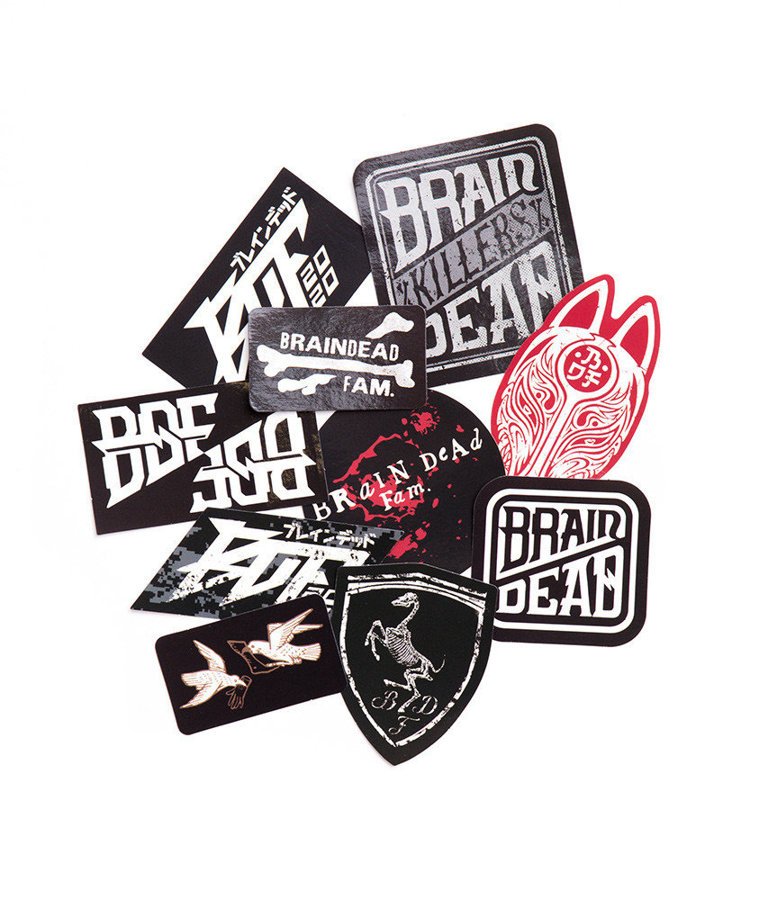 Zestaw Naklejek Brain Dead Familia BDF Sticker Pack 10szt