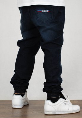 Spodnie Moro Sport Joggery Blue - Red Moro Pocket beżowe materiałowe